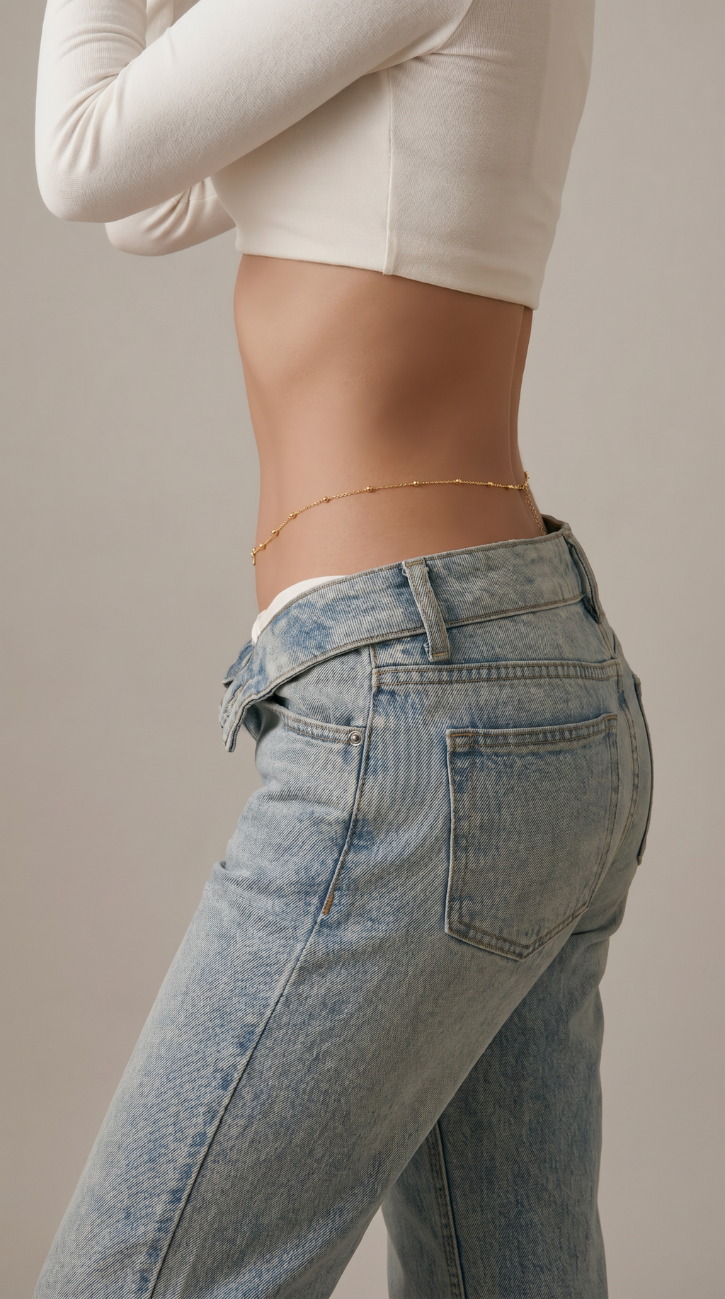 Bella Dorada – Cadena de Cintura Bañada en Oro 18K