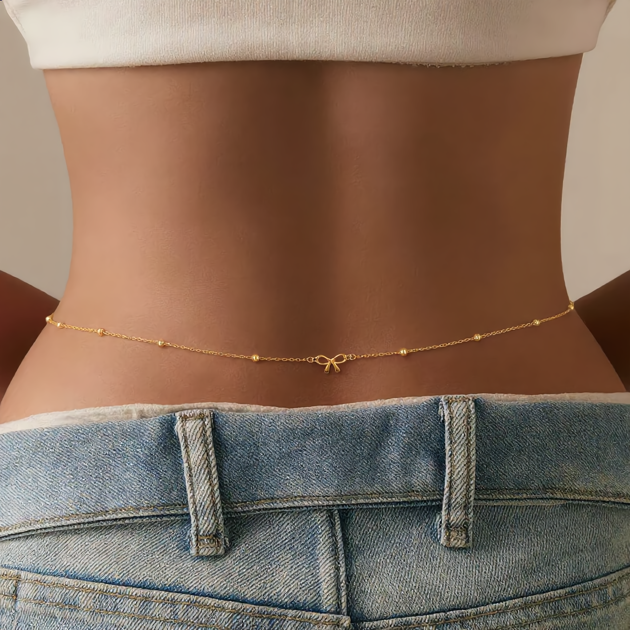 Bella Dorada – Cadena de Cintura Bañada en Oro 18K
